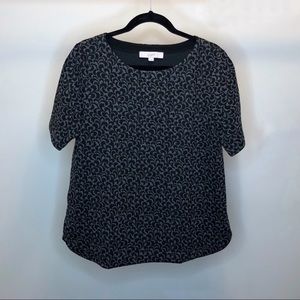 LOFT Black and Grey Top